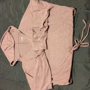 So Lounge Life Crop Hoodie Size M Purple